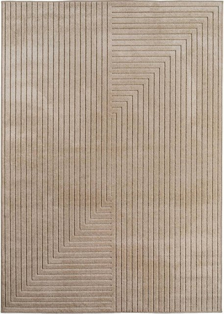 Ayyildiz In- und Outdoor-Teppich Nova Beige mit Hoch-Tief-Effekt B/B: 280 x 370 cm - Bild 1