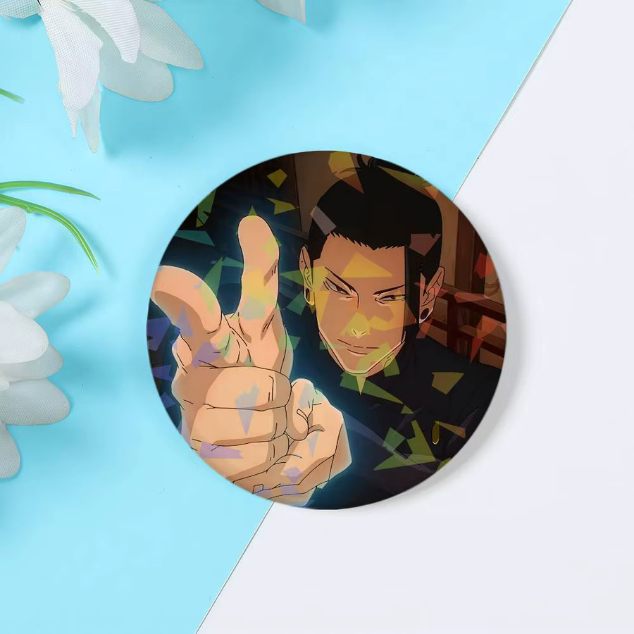Bilibili Anime S-Suguru G-Geto Runde Laser-Anstecknadel Brosche - Bild 5
