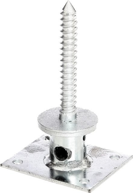 GAH Alberts Pfostenträger aus Stahl, feuerverzinkt, Farbe: Silber, Maße: 45 x 140 x 100 x 120 mm - Bild 1