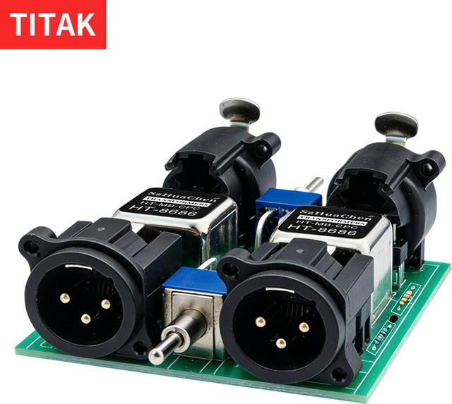 TITAK Audio-Kabelisolator zur Geräuschunterdrückung mit 3,5 mm Klinke in Schwarz zur Beseitigung von Erdungsschleifen - Bild 1