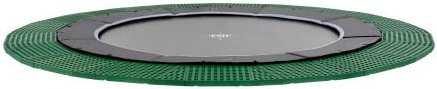 EXIT Dynamic Ebenerdiges Trampolin mit FreeZone Sicherheitsplatten, Durchmesser: 427 cm, Schwarz - Bild 1