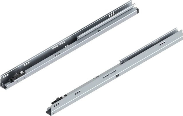 Blum Korpusschiene Tandembox Blumotion M mit Soft-Close, Nennlänge: 600 mm, Tragkraft: 30 kg, Farbe: Silber - Bild 1