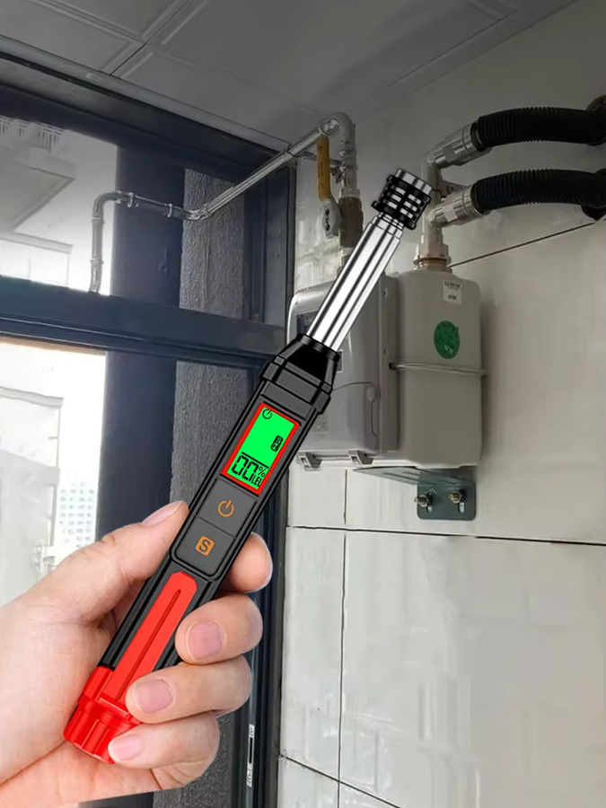 GVDA Gaslecktester mit LED-Digitalanzeige und akustischem sowie visuellem Alarm als tragbarer Detektor für brennbare Gase und Erdgas - Bild 5