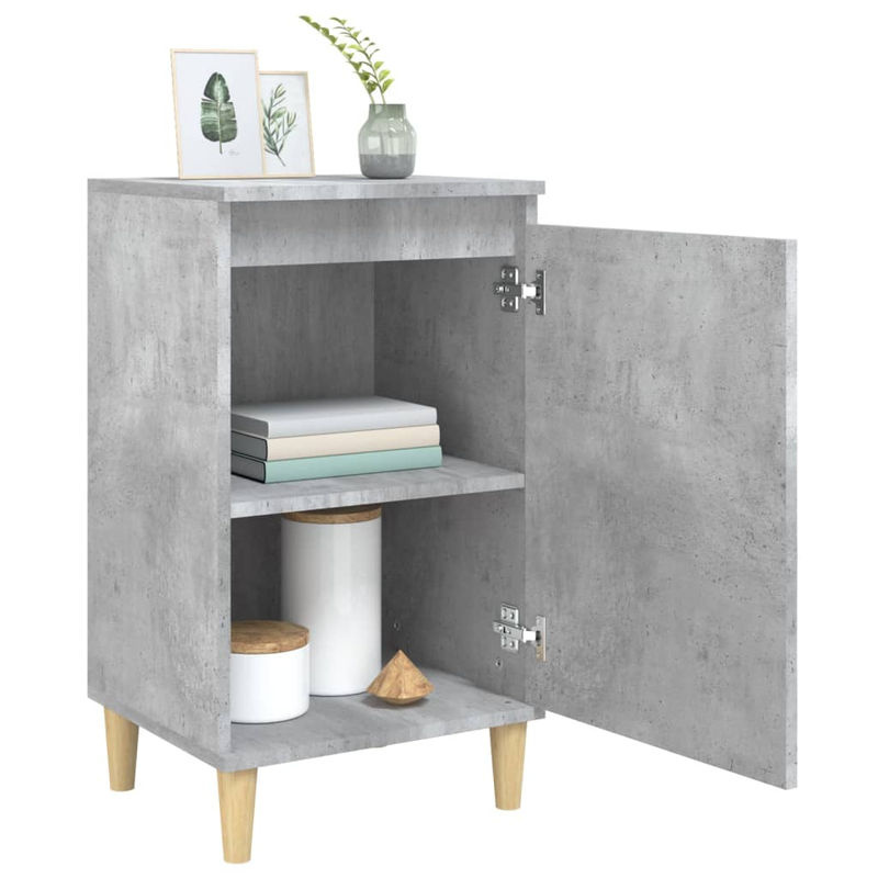 Vidaxl Nachttisch in Beton-Optik Grau, Modernes Design aus Holzwerkstoff, B/T/H: 40 x 35 x 70 cm - Bild 4