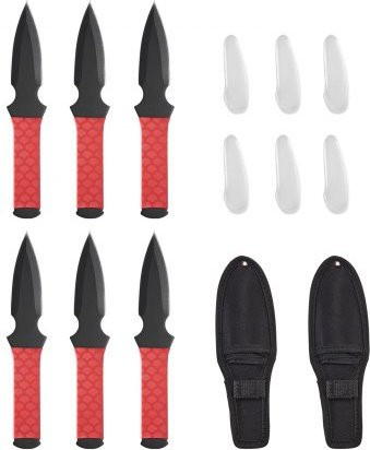 VEVOR Throwing Knives Set, 6-teiliges Set, Stainless Steel, Black - Bild 1