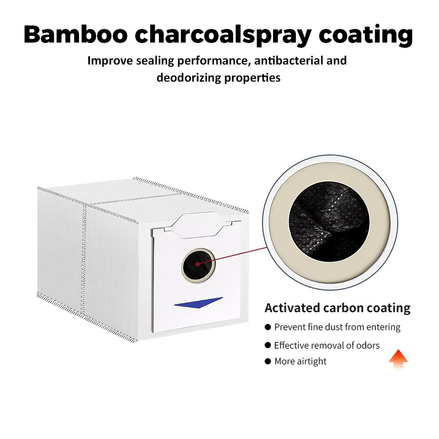 Ecovacs Staubbeutel für DEEBOT N30 Pro Omni und N30 Omni Roboter Staubsauger Zubehör Ersatzteile in Weiß - Bild 4
