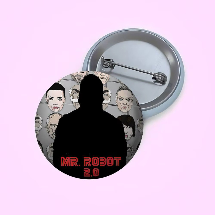 Bilibili Roboter Abzeichen, Weißblech, Pin Brosche, Unisex - Bild 6