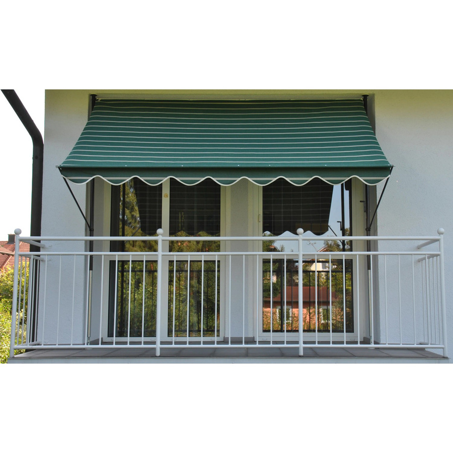 Angerer Klemmmarkise Exklusiv Dunkelgrün-Creme B: 250 cm, H: 150 cm - Bild 5