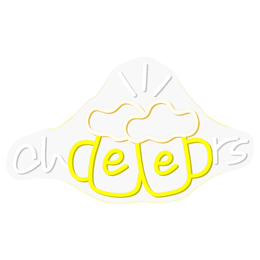 NEONAEON LED Bier-Neonschild in Gelb zur Dekoration für Hausbar und Kneipe - Bild 4
