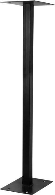 Monstershop Briefkastenständer mit Paketbox aus Stahl in Schwarz, Höhe: 105 cm, Breite: 28 cm, Tiefe: 20 cm - Bild 1