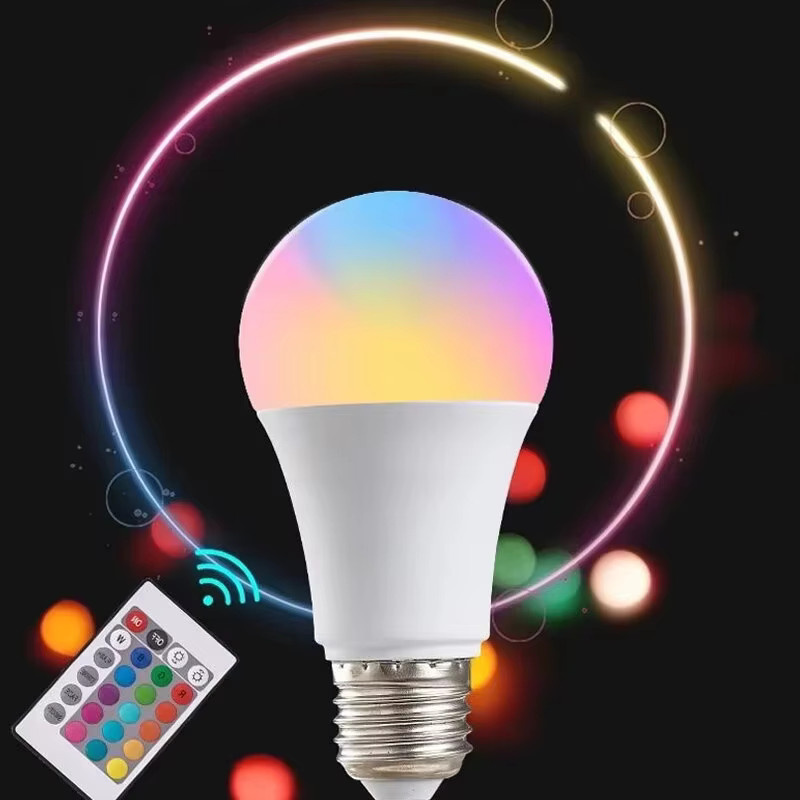 Szaoju RGB LED Glühbirne E27 mit 24-Tasten Fernbedienung, dimmbar, 16 Farben für intelligente Atmosphärebeleuchtung - Bild 2