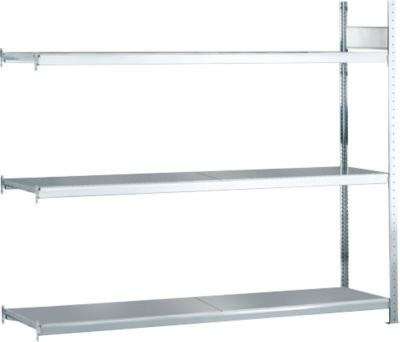Schulte Lagertechnik Weitspannregal Grundregal WS2000 aus Stahl in Silber, H x B x T: 200 x 150 x 80 cm, 3 Ebenen - Bild 1