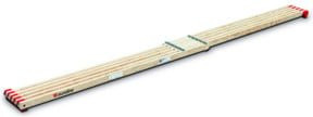 Euroline Holzbohle aus Brettschichtholz beige, ausziehbar Nr. 114, Länge: 2,10 - 3,60 m - Bild 1