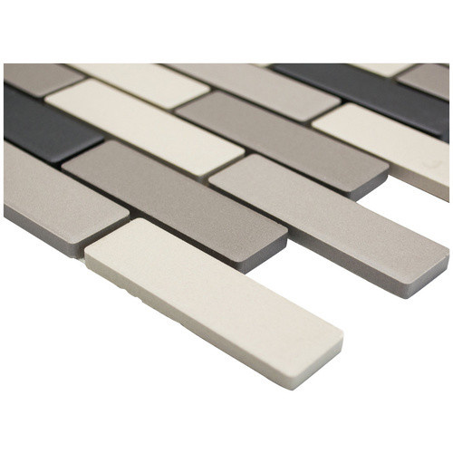 HuH Mosaik Mosaikfliese Architecture aus Keramik in Beige und Grau, Wandbelag und Bodenbelag, B/H: 29 x 26,1 cm - Bild 2