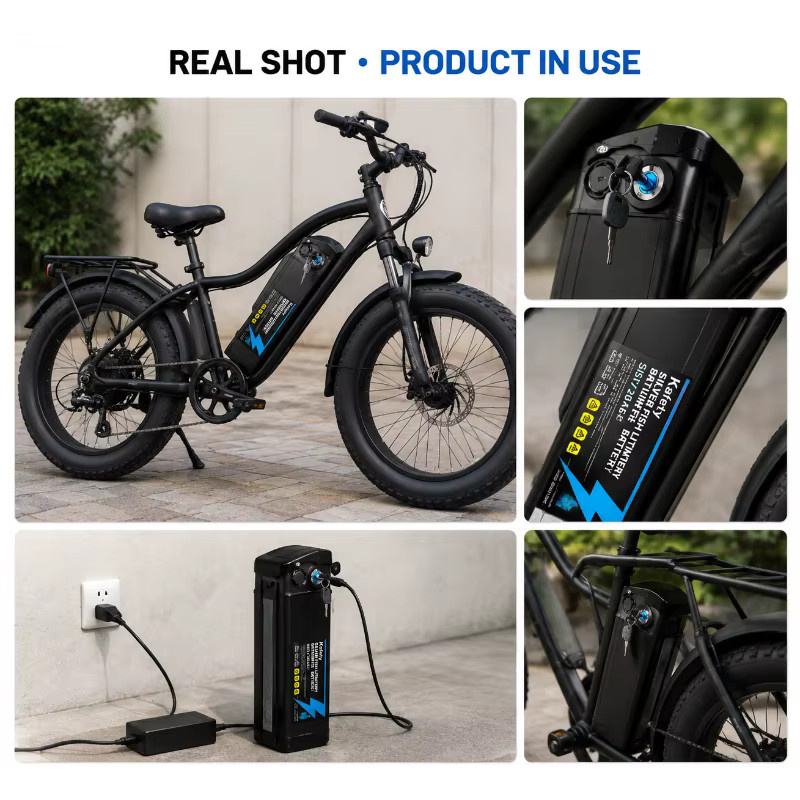 Makita E-Bike Lithium-Akku mit 18650 Zellen in Schwarz, 20Ah, IP65 wasserdicht und abnehmbar - Bild 6
