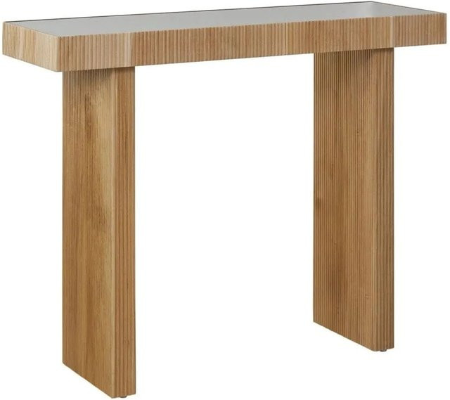 Svita Alvaro Konsolentisch in Rattanoptik für Flur und Wohnzimmer, Farbe Natur, B/T/H: 110 x 38 x 85 cm - Bild 1