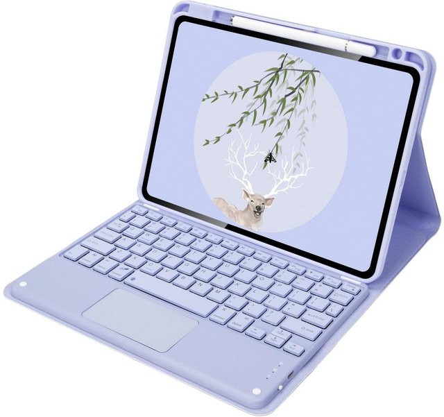 Magnetische Tastaturhülle für iPad Air 11 2025 und iPad Pro 11 in Violett - Bild 1