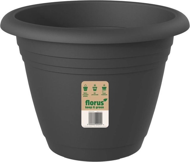 Florus Pflanztopf Fiore Alessia in Anthrazit Durchmesser: 26 cm - Bild 1