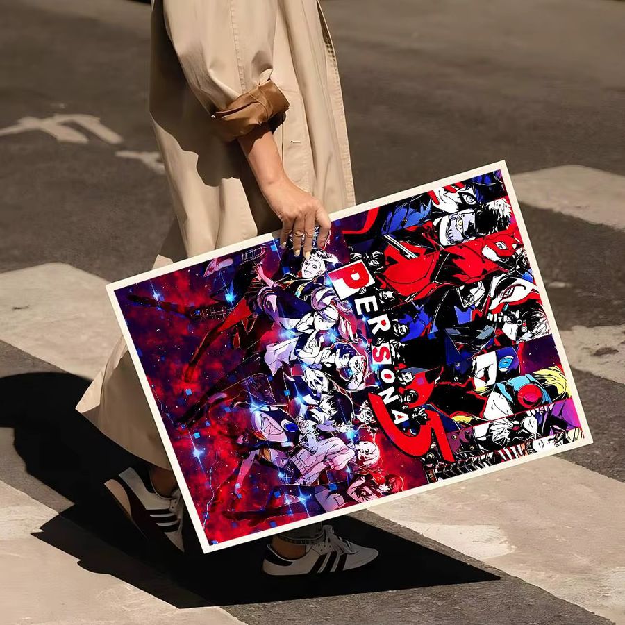 Potdemiel Anime Persona 5 Selbstklebendes Poster aus Kraftpapier in Multicolor - Bild 6