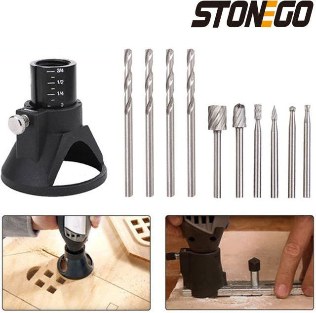 STONEGO 11-teiliges Zubehörset für elektrische Schleifer mit Horn-Abdeckung und Locator/Fixierer - Bild 1