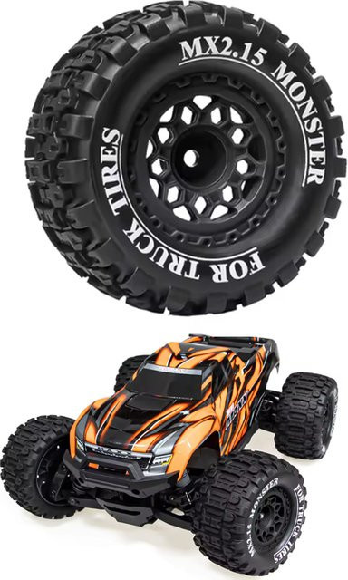 Meijiaxin MX2 15 Zoll 12mm Reifen für Traxxas Mini X XRT Slash, 1/16 1/18 - Bild 1