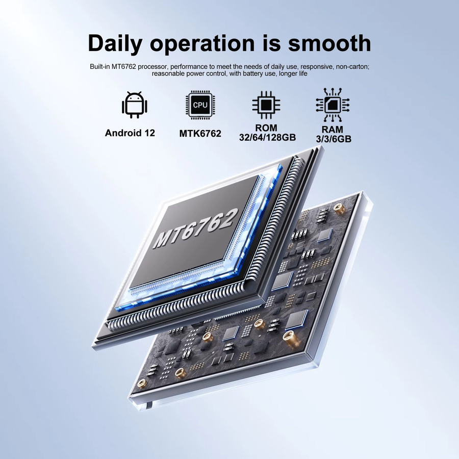 SERVO 19Air Android Mini Smartphone 4G LTE Dual SIM mit 128GB Speicher und 3,88 Zoll Bildschirm in Blau - Bild 6