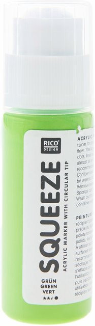 Rico Design Squeeze Acrylic Marker Acrylfarbe Grün 60ml - Bild 1
