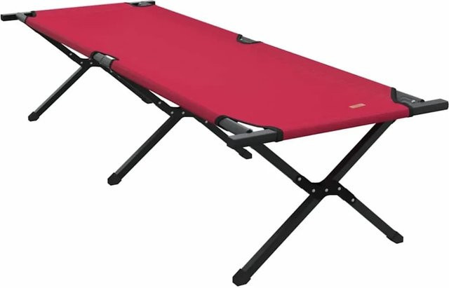 vidaXL Klappbares Schlafbett für Camping in Rot aus Oxford-Stoff und Stahl, B/T/H: 193 x 69 x 45 cm - Bild 1