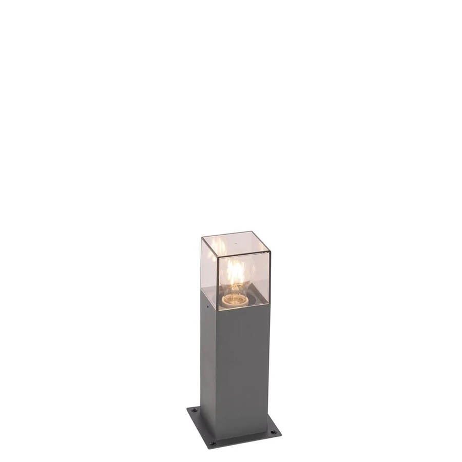QAZQA Moderne Stehende Außenleuchte Dunkelgrau IP44 mit E27 Fassung, Höhe: 30 cm - Bild 2