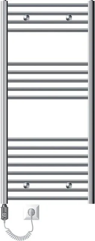 LuxeBath Elektrischer Badheizkörper Sahara in Chrom mit Heizstab 900W, B/H: 60 x 120 cm - Bild 2