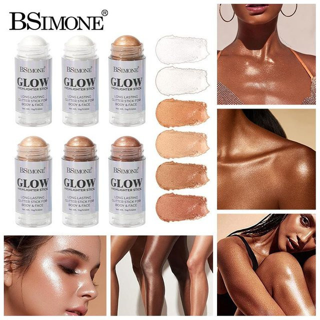BSIMONE Highlighter-Stift, Schimmernd, Creme, Unisex - Bild 1