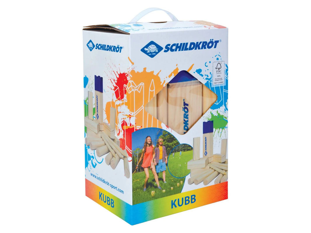 Kubb Schwedenschach Wikingerschach Set aus Pinien-Holz - Bild 2