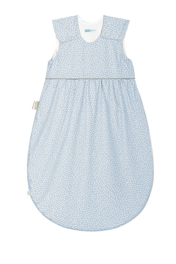 Odenwälder Jersey-Schlafsack Timmi Little Hearts in Grau mit 70 cm Breite - Bild 1