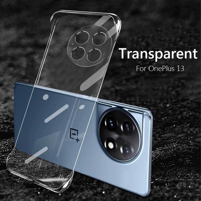Rahmenlose magnetische Schutzhülle für OnePlus 13 in Grau mit Unterstützung für kabelloses Laden - Bild 1