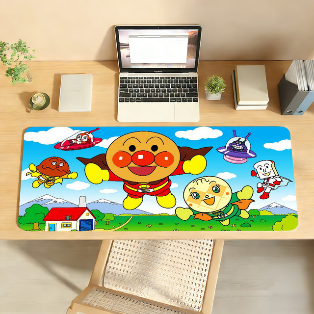 A-AnpanmanES Mauspad in Multicolour, rutschfeste Schreibtischunterlage aus Gummi für PC und Laptop - Bild 1