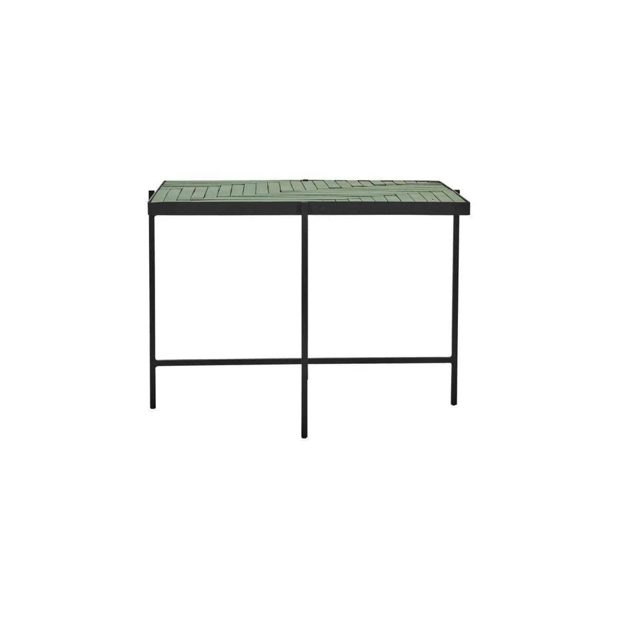 House Doctor Couchtisch aus Keramik und Eisen in Grün, B/T/H: 63 x 45 x 45 cm - Bild 1