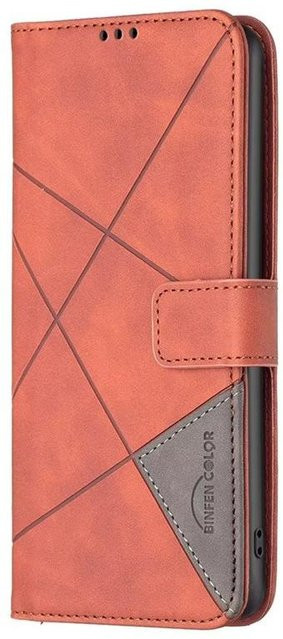 Leder-Wallet-Schutzhülle für ZTE Blade A31 A52 A51 A71 in Braun mit Kartensteckplätzen - Bild 1