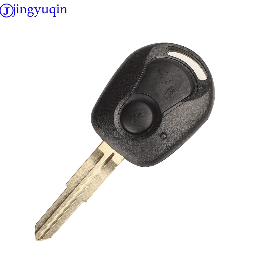 Jingyuqin 10er Set Schlüsselgehäuse für Ssangyong Actyon Kyron Rexton, 2 Tasten, ungeschnitten, Schwarz - Bild 2
