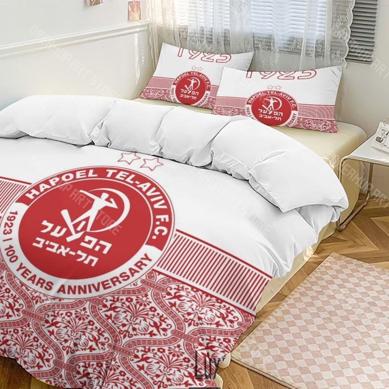 Bettwäsche Set Hapoel Tel Aviv mit Bettbezug und Kissenbezug von JMG Household Supplies in Rot, Microfaser, B: 173 cm, L: 218 cm - Bild 2
