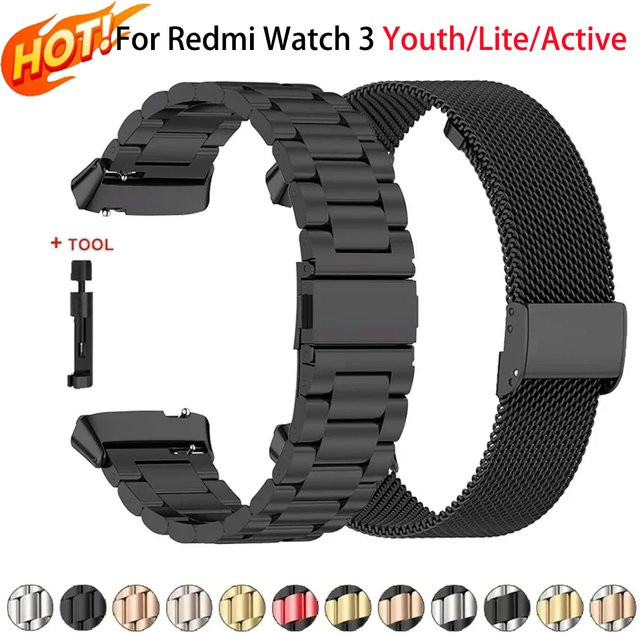 CAOWTAN Uhrenarmband Edelstahl, Schwarz, Unisex - Bild 1