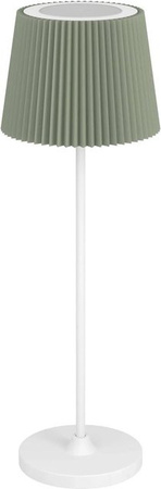 EGLO LED Akku Tischleuchte LEONERO Grün mit Touchdimmer und höhenverstellbarem Schirm, Höhe: 37,0 cm
