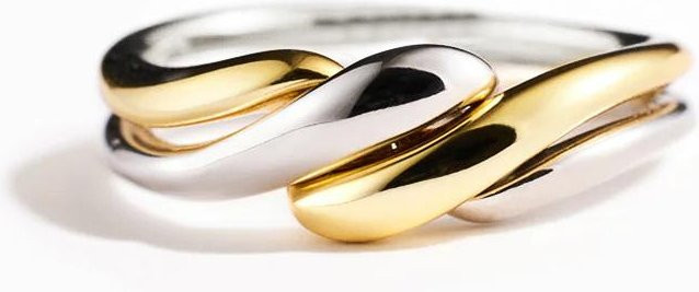 Huitan Dreh-Fingerring, Bicolor, Kupfer, Damen - Bild 1
