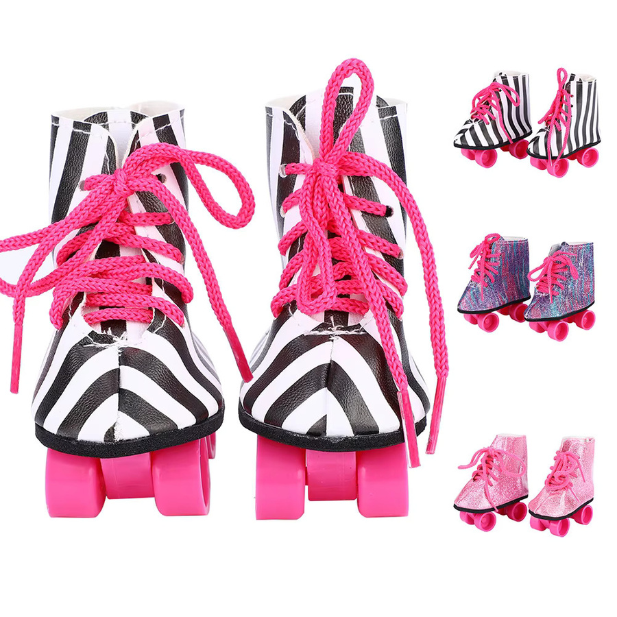 VBESTLIFE Puppen-Skates, Rollschuhe für 18-Zoll-Puppen, Zubehör - Bild 3