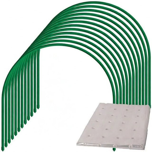 TTL GARDEN Pflanztunnel Arcos Classic 12er Set mit gelochter PE Folie in Grün, B/T/H: 50 x 50 x 50 cm - Bild 1