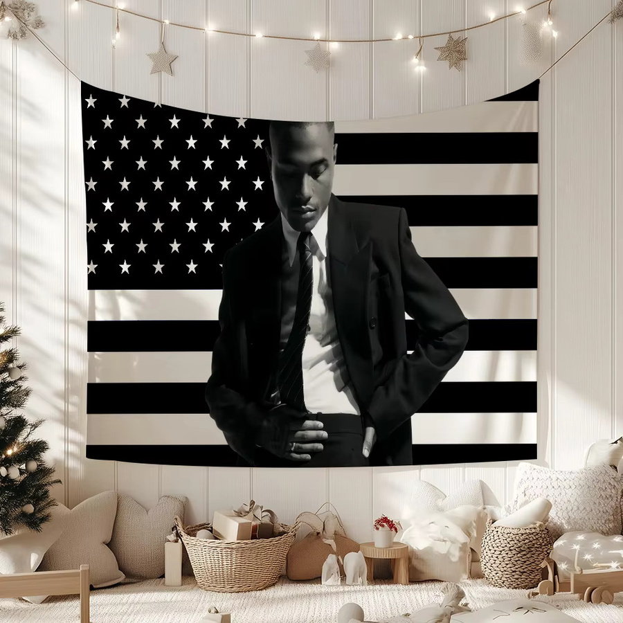 Singer S-Steve Lacy OH YEAH Musikflagge in Schwarz, B/H: 60 x 40 cm - Bild 6