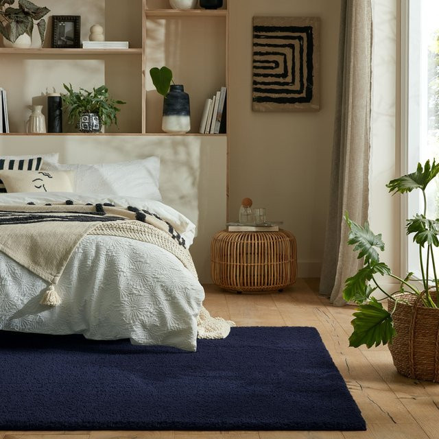 Kadima Design Teppich GIPPING in Dunkelblau, modern und einfarbig, B/T: 200 x 290 cm - Bild 1