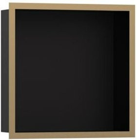 Hansgrohe XtraStoris Indiv Wandnische mit Rahmen aus Edelstahl in Bronze, B/T/H: 30 x 30 x 10 cm - Bild 1