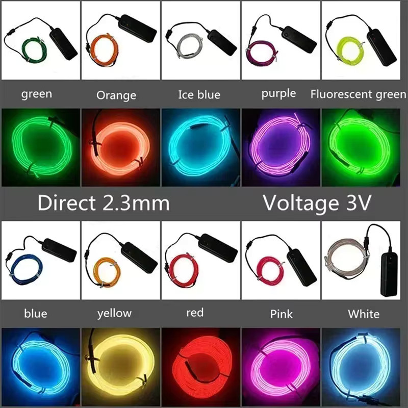 Flexibler Neon-LED-Streifen in Blau, wasserdichter Neon Flex LED-Lichtschlauch für DIY-Dekoration und Party-Atmosphäre, USB-Anschluss - Bild 3