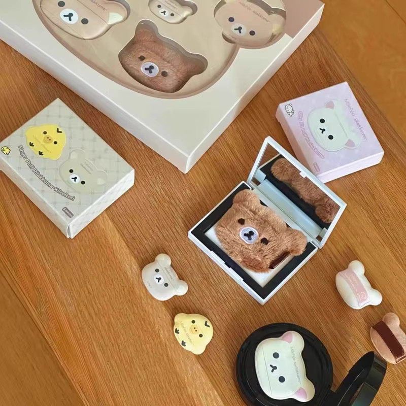 Potdemiel Rilakkuma Puderquaste, bärenförmig - Bild 3