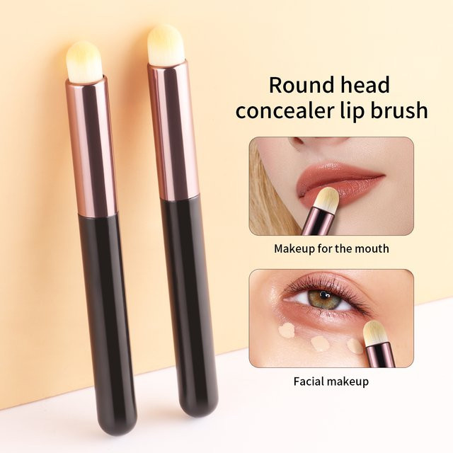 Ronshadow Rundkopf-Concealer-Lippenpinsel, Synthetikborsten, Unisex - Bild 1